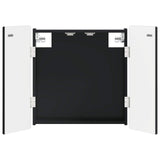 vidaXL Dartbord Kabinet ZWOLLE Wit 52,5 x 10,5 x 57,5 cm Bewerkt hout