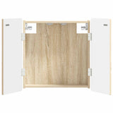 vidaXL Dartbord Kabinet ZWOLLE Wit 52,5 x 10,5 x 57,5 cm Bewerkt hout