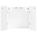 vidaXL Dartbord Kabinet ZWOLLE Wit 52,5 x 10,5 x 57,5 cm Bewerkt hout