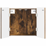 vidaXL Dartbord Kabinet ZWOLLE Wit 52,5 x 10,5 x 57,5 cm Bewerkt hout