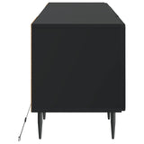 vidaXL LED tv-meubel Wit Bewerkt hout
