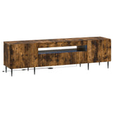 vidaXL LED tv-meubel Wit Bewerkt hout