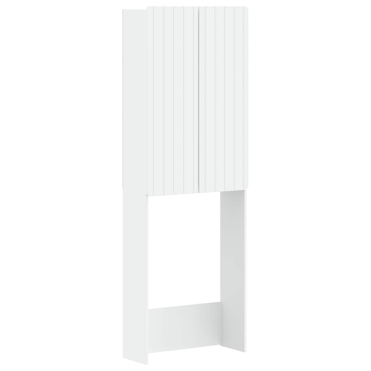 vidaXL Toiletkast ZWOLLE Wit 66 x 25,5 x 190 cm Bewerkt hout