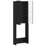 vidaXL Toiletkast ZWOLLE Wit 66 x 25,5 x 190 cm Bewerkt hout