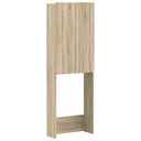 vidaXL Toiletkast ZWOLLE Wit 66 x 25,5 x 190 cm Bewerkt hout