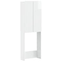 vidaXL Toiletkast ZWOLLE Wit 66 x 25,5 x 190 cm Bewerkt hout
