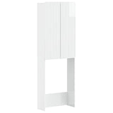 vidaXL Toiletkast ZWOLLE Wit 66 x 25,5 x 190 cm Bewerkt hout