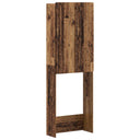 vidaXL Toiletkast ZWOLLE Wit 66 x 25,5 x 190 cm Bewerkt hout