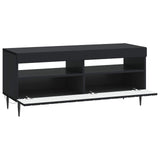 vidaXL LED tv-meubel Wit Bewerkt hout