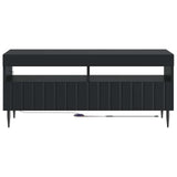 vidaXL LED tv-meubel Wit Bewerkt hout