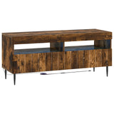 vidaXL LED tv-meubel Wit Bewerkt hout
