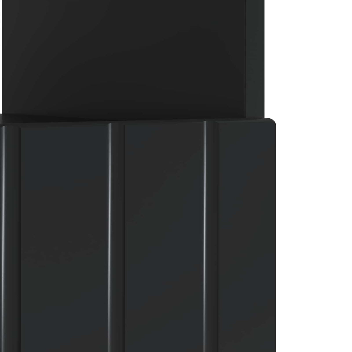vidaXL LED tv-meubel Wit Bewerkt hout