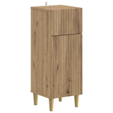vidaXL Badkamer Opbergkast ARNHEM Wit 30 x 31 x 80 cm Bewerkt hout
