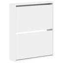 vidaXL Wandgemonteerde Schoenenkast ARNHEM 71 x 17 x 86 cm Wit