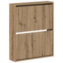 vidaXL Wandgemonteerde Schoenenkast ARNHEM 71 x 17 x 86 cm Wit