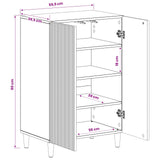 vidaXL Schoenenkast ARNHEM 59,5 x 39,5 x 90 cm Bewerkt hout Wit