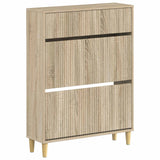 vidaXL Schoenenkast ARNHEM 78 x 24 x 103 cm Bewerkt hout Wit