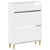 vidaXL Schoenenkast ARNHEM 78 x 24 x 103 cm Bewerkt hout Wit