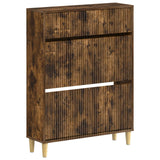 vidaXL Schoenenkast ARNHEM 78 x 24 x 103 cm Bewerkt hout Wit