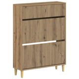 vidaXL Schoenenkast ARNHEM 78 x 24 x 103 cm Bewerkt hout Wit