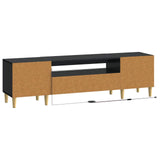 vidaXL LED TV Cabinet White Engineered Wood