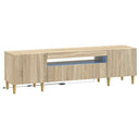 vidaXL LED TV Cabinet White Engineered Wood