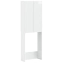 vidaXL Toiletkast ARNHEM Wit 66 x 25,5 x 190 cm Bewerkt hout