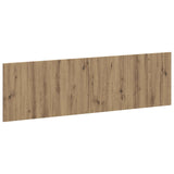 vidaXL Wandgemonteerd Hoofdbord ARNHEM Wit Bewerkt hout