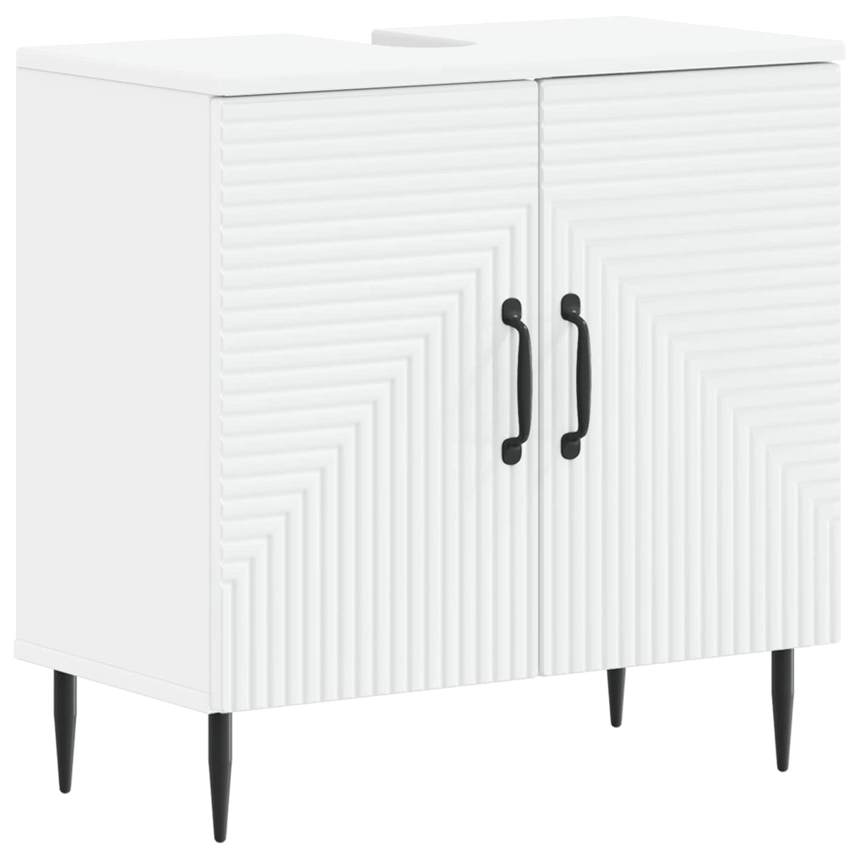 vidaXL Wastafel kabinet voor de badkamer HAARLEM Wit