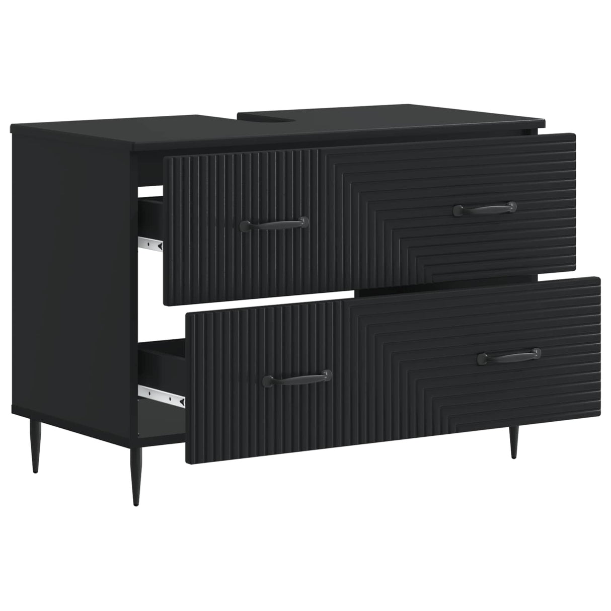 vidaXL Wastafel kabinet voor de badkamer HAARLEM Wit 82 x 41 x 58,5 cm