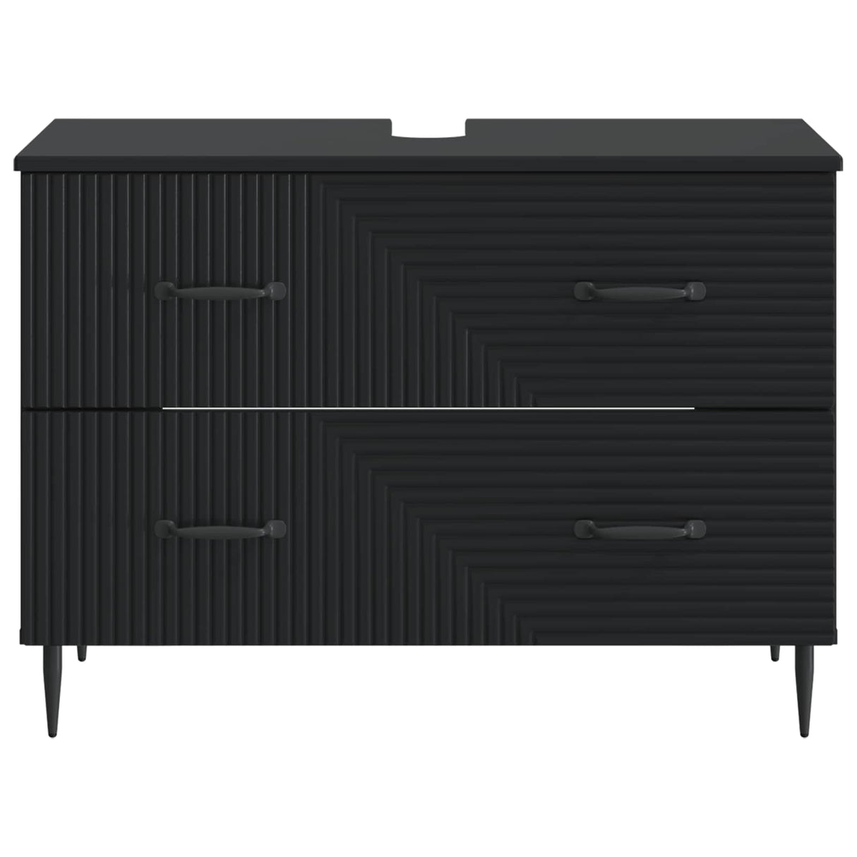 vidaXL Wastafel kabinet voor de badkamer HAARLEM Wit 82 x 41 x 58,5 cm