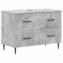 vidaXL Wastafel kabinet voor de badkamer HAARLEM Wit 82 x 41 x 58,5 cm