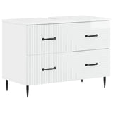vidaXL Wastafel kabinet voor de badkamer HAARLEM Wit 82 x 41 x 58,5 cm