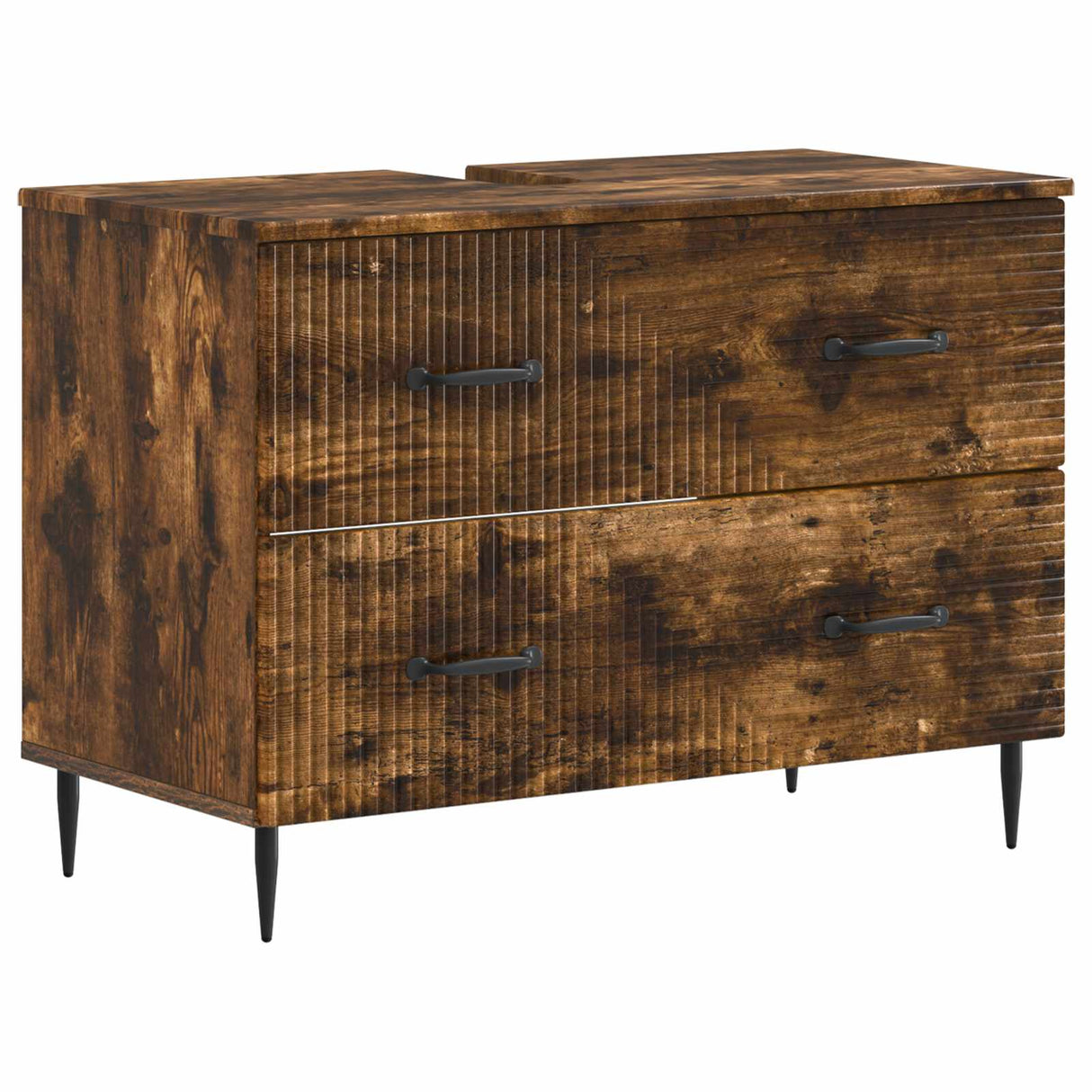 vidaXL Wastafel kabinet voor de badkamer HAARLEM Wit 82 x 41 x 58,5 cm