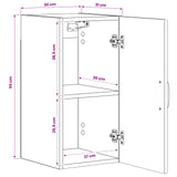 vidaXL Badkamer wandkast HAARLEM Wit 30 x 31 x 59 cm Bewerkt hout
