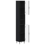 vidaXL Bathroom Cabinet with Open Shelf HAARLEM White 30 x 31 x 190 cm