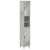 vidaXL Bathroom Cabinet with Open Shelf HAARLEM White 30 x 31 x 190 cm