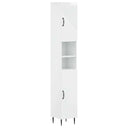 vidaXL Bathroom Cabinet with Open Shelf HAARLEM White 30 x 31 x 190 cm