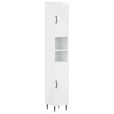 vidaXL Bathroom Cabinet with Open Shelf HAARLEM White 30 x 31 x 190 cm