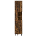 vidaXL Bathroom Cabinet with Open Shelf HAARLEM White 30 x 31 x 190 cm