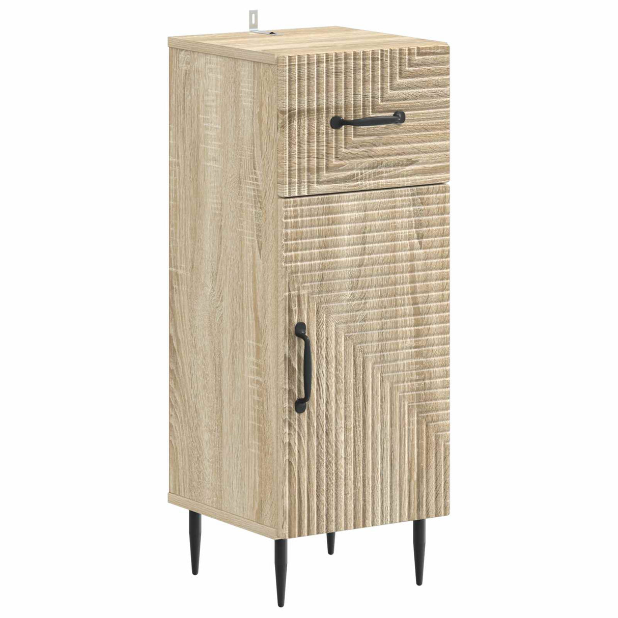 vidaXL Badkamer Opbergkast HAARLEM Wit 30 x 31 x 80 cm Bewerkt hout