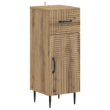 vidaXL Badkamer Opbergkast HAARLEM Wit 30 x 31 x 80 cm Bewerkt hout