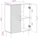 vidaXL Bathroom Storage Cabinet HAARLEM White 59.5 x 31 x 80 cm Engineered Wood