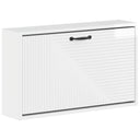 vidaXL Wandgemonteerde Schoenenkast HAARLEM 71 x 17 x 43 cm Wit
