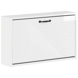 vidaXL Wandgemonteerde Schoenenkast HAARLEM 71 x 17 x 43 cm Wit