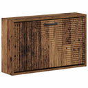 vidaXL Wandgemonteerde Schoenenkast HAARLEM 71 x 17 x 43 cm Wit