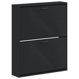 vidaXL Wandgemonteerde Schoenenkast HAARLEM 71 x 17 x 86 cm Wit