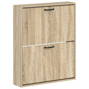 vidaXL Wandgemonteerde Schoenenkast HAARLEM 71 x 17 x 86 cm Wit