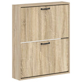vidaXL Wandgemonteerde Schoenenkast HAARLEM 71 x 17 x 86 cm Wit