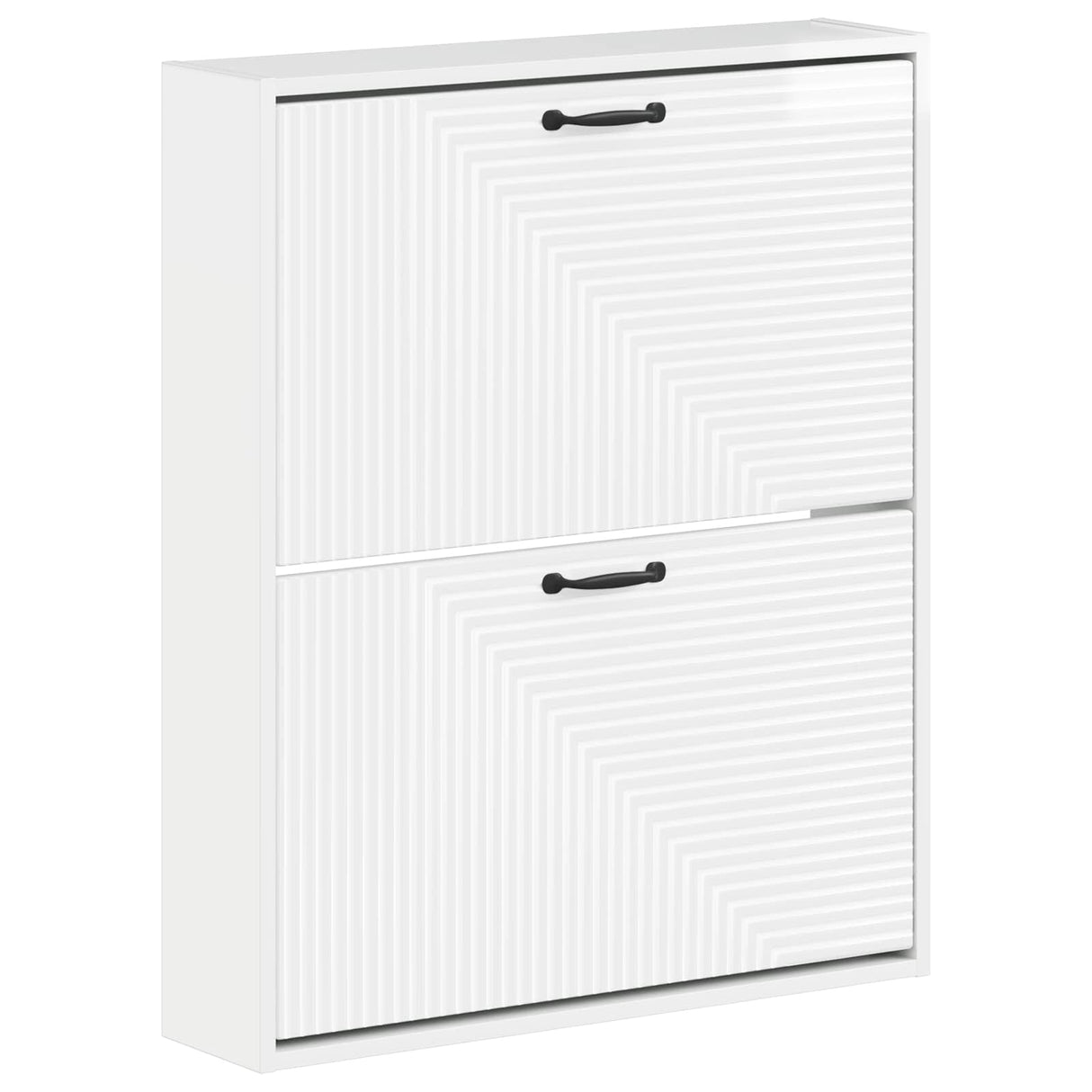 vidaXL Wandgemonteerde Schoenenkast HAARLEM 71 x 17 x 86 cm Wit